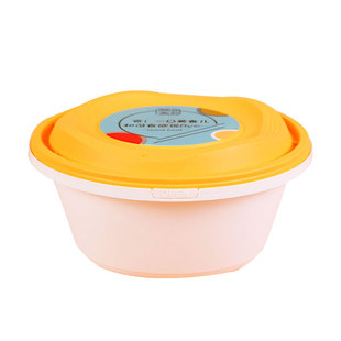 君子风一次性打包盒圆形外卖碗汤面分离防盗锁扣餐盒汤盆大号加厚