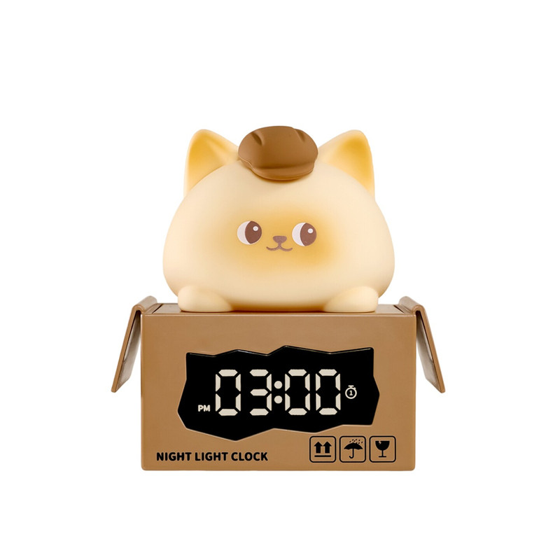 智能定时小夜灯强力叫醒闹钟