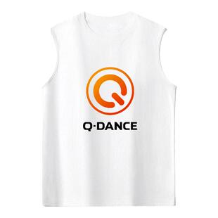 猎头者hardstyle Q-Dance Qlimax电音DJ无袖T恤衫男士纯棉背心夏