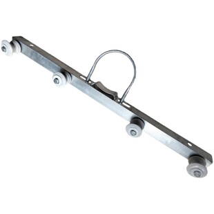 电杆横担160抱箍引线器拉线穿管器热镀锌角铁1米长2线4线瓷瓶支架