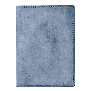 兰泽材料包 复古擦蜡皮旅行护照包 日系简约款 DIY自己动手缝线