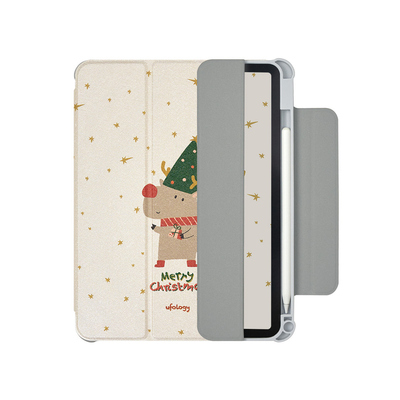 Ufology原创圣诞适用ipadair5保护壳pro11英寸套ipad9代10代mini6笔槽air4插画8代2020全包pro2021磁吸2022