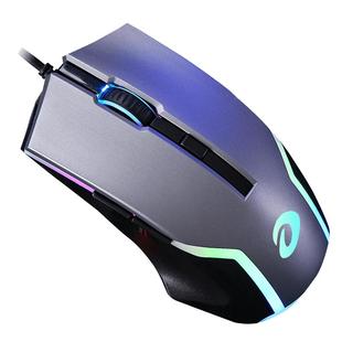 达尔优牧马人LM122电竞游戏鼠标有线RGB台式电脑笔记本办公家用CF