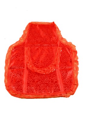吉祥喜庆红色兜福围裙