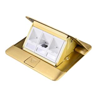 罗格朗嵌入地插电脑电视超五六类模块阻尼液压全铜多功能隐藏三位