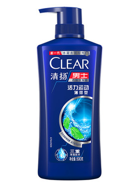 清扬洗发水活力运动薄荷去屑控油