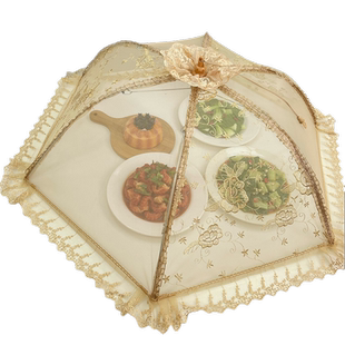 高级菜罩2024新款家用折叠夏季大号盖菜罩大尺寸防虫防蝇饭菜罩子