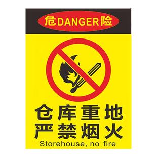 安全标识牌警示标示牌消防标识牌标签贴纸车间施工生产警告标志牌提示贴标语严禁烟火禁止吸烟有电危险定制做