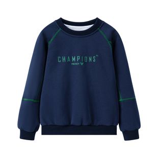 迪士尼儿童春款卫衣2026新款女童男童春装上衣中大童运动百搭卫衣