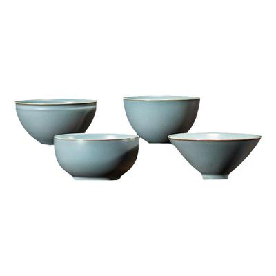 东道汝窑冰裂釉陶瓷开片可养