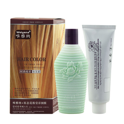 唯雅纳生态花粉莹彩栗棕色染发膏