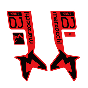 2025款马祖奇DJ前叉贴纸山地车贴个性定制防水Marzocchi Bomber