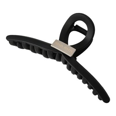 高级感黑色磨砂鲨鱼夹发卡女抓夹