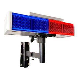 挂墙面红蓝led爆闪灯一体式壁挂式强光频闪灯绑杆式太阳能爆闪灯