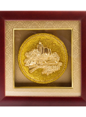 金箔鼓浪屿漆线雕厦门工艺品摆件