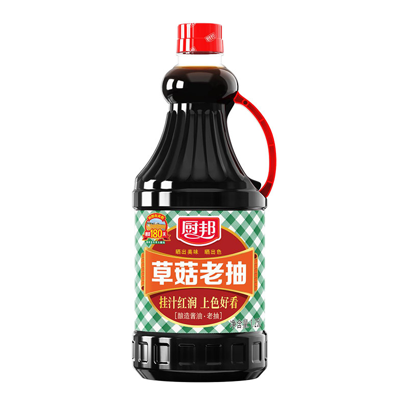 厨邦草菇老抽1.25L红烧上色