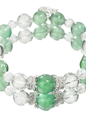 【双鱼座】天然水晶手串女款手链