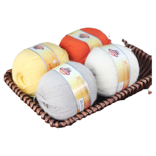 恒源祥中细毛线团纯羊毛线澳毛线手工编织男女围巾帽毛衣宝宝儿童