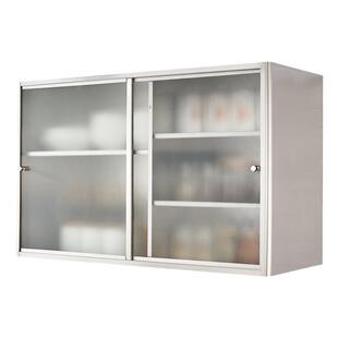 吊柜墙壁柜壁挂柜304不锈钢浴室玻璃推拉门储物收纳置物厨房橱柜