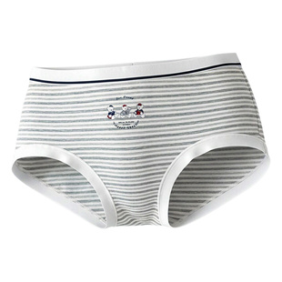 莫妮朵纯棉内裤女平角2025新款秋冬季小熊全棉10A抗菌女生四角裤