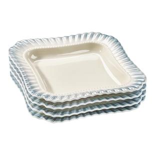 陶瓷盘子家用菜盘2025新款四角方盘釉下彩餐具方形碟子高级感餐盘