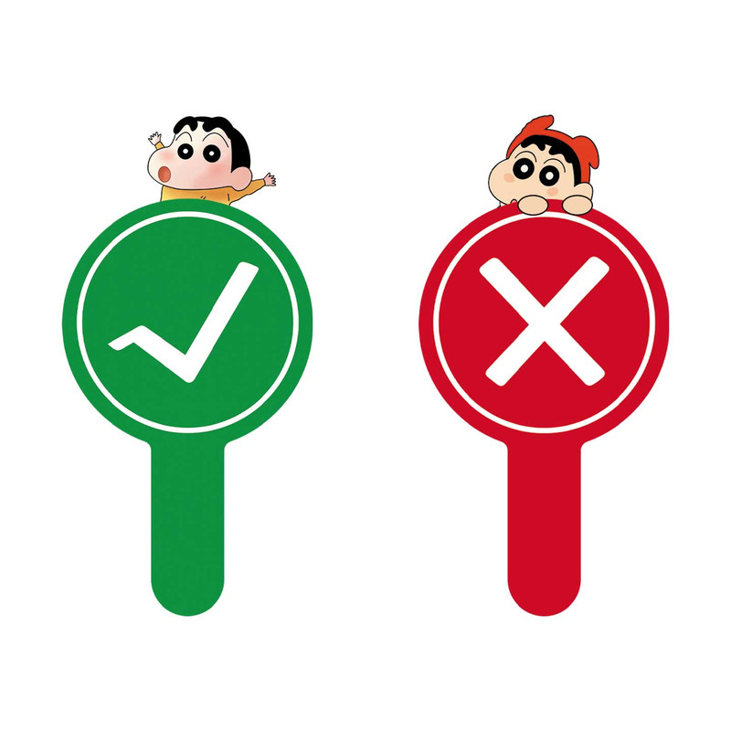 打勾打叉牌子双面对错牌