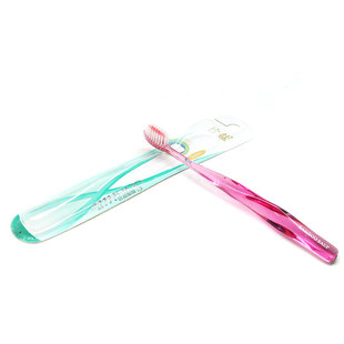 LG 竹盐微细舒洁牙刷4支装 清洁牙齿表面减少牙菌斑三种颜色混发