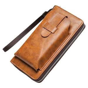 时尚复古男士钱包精致长款大容量多功能手机包钱包收纳包卡包钱夹