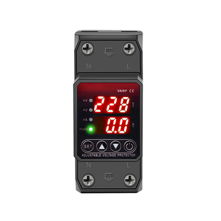 自复式过欠压保护器2P220V延时断电限流过流功率电能电压数字显示