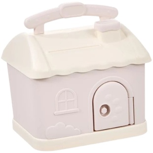 卡通可爱儿童宝宝存钱罐礼物创意塑料小房子防摔储蓄罐小孩存款机