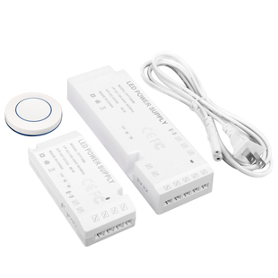 无线遥控开关LED超薄衣橱柜灯专用电源12V变压器24V酒展柜层板灯