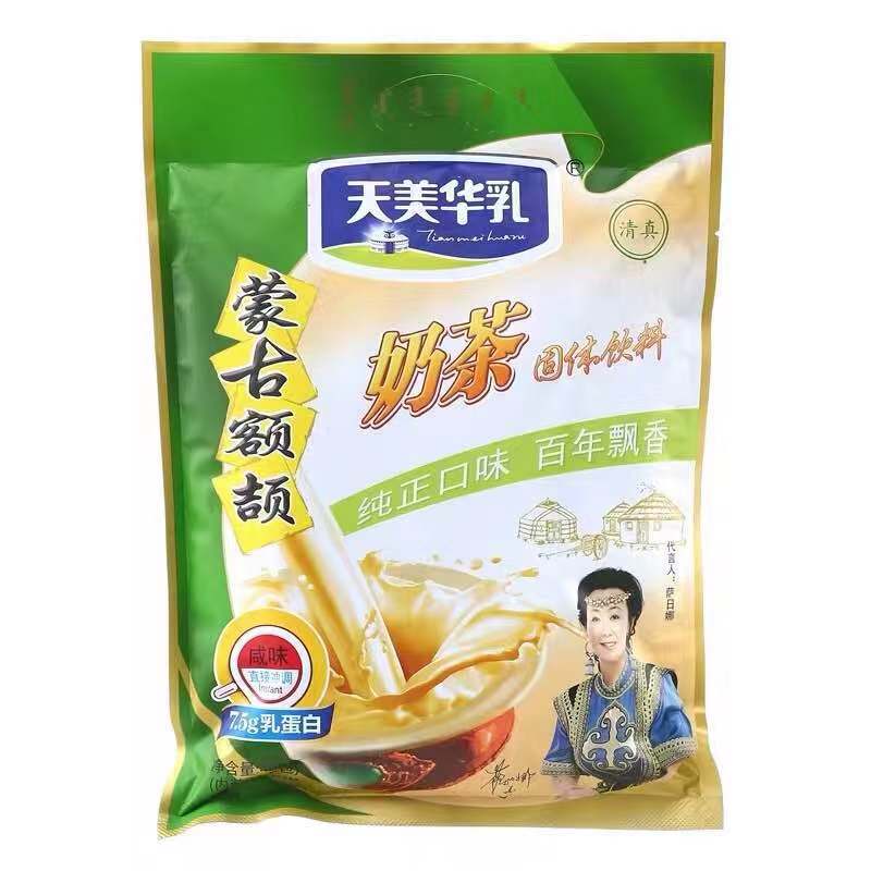 奶茶咸味400g内蒙古特产天美华乳额吉奶茶粉炒米冲饮速溶甜味包装