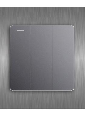 轻奢拉丝装饰套防脏免粘开关贴