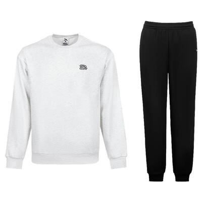 安踏运动套装男加绒保暖卫衣长裤