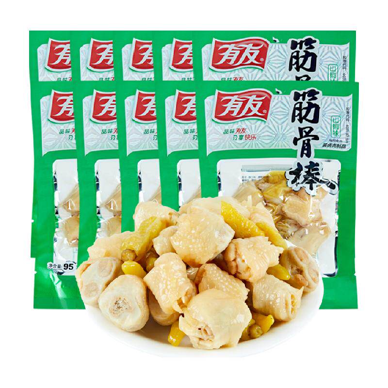 有友泡凤爪山椒筋骨棒950g零食