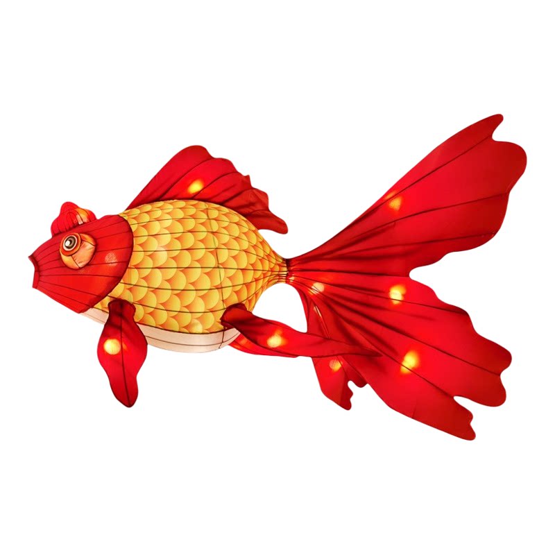 大型防水发光金鱼灯笼花灯