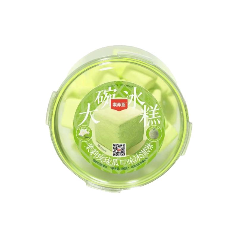 【新品】索菲亚碗糕冰淇淋茉莉玫珑瓜冰糕 450g网红雪糕朗姆葡萄