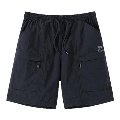 骆驼男装工装短裤男夏季2025新款薄款透气直筒五分休闲运动短裤子