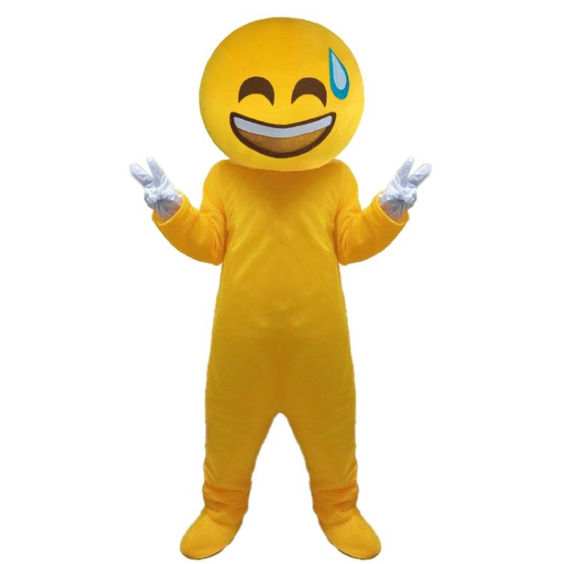 搞笑滑稽cos头套酒吧恶搞emoji表情包小黄人脸搞笑卡通人偶服道具