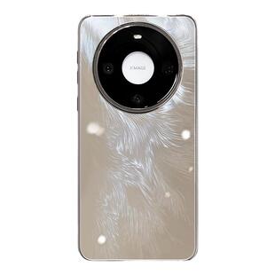 惜创 极光羽纱纹适用华为mate70pro手机壳meat80promax新款高级感小众mata60pro+全包防摔matr50外壳met40潮M