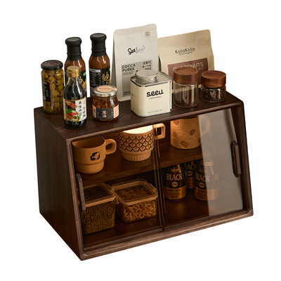 实木杯子收纳置物架餐边柜