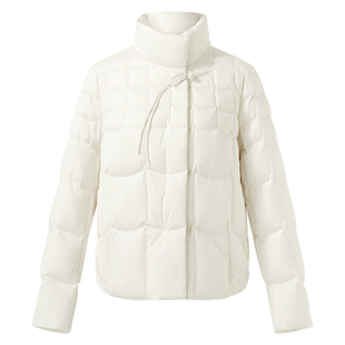 【95白鹅绒】歌莉娅新中式短款羽绒服女冬季新款轻薄保暖外套