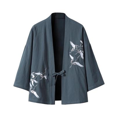 中国风道袍七分袖汉服夏季薄款