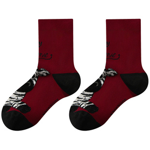 SCHIESSER舒雅男女童锦棉3A抗菌新年鸿运本命年马年红品中筒袜子