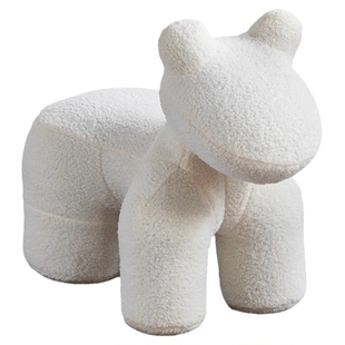 网红小马椅子坐骑玩偶凳子客厅落地动物形凳矮凳娃娃儿童座椅矮凳