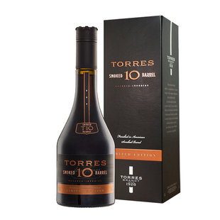 西班牙TORRES桃乐丝10烟熏桶白兰地礼盒年货700ml进口洋酒