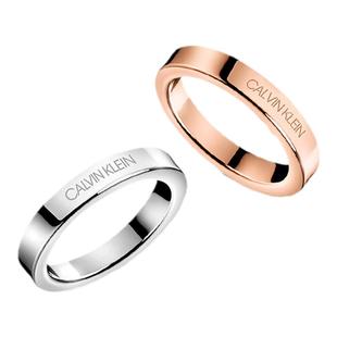 【限时优惠】CalvinKlein官方正品ck戒指女时尚男女情侣素戒对戒