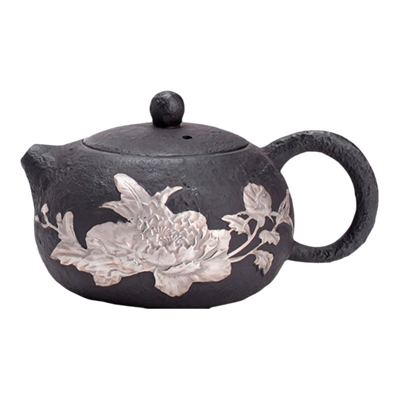 鎏银紫砂功夫茶具套装轻奢礼盒