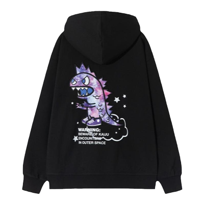 趣味感印花tokidoki拉链连帽卫衣