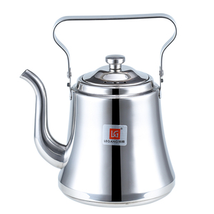 不锈钢商用茶壶餐厅泡茶壶酒店烧水壶饭店倒水壶提梁壶长嘴带滤网